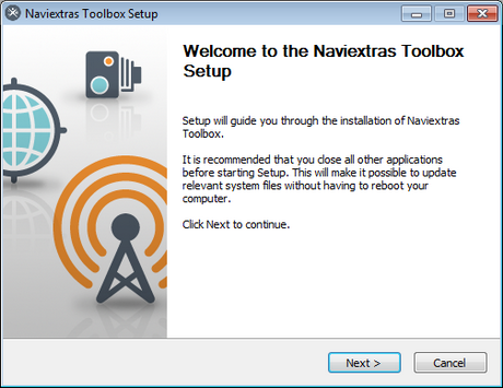 Naviextras Toolbox installation